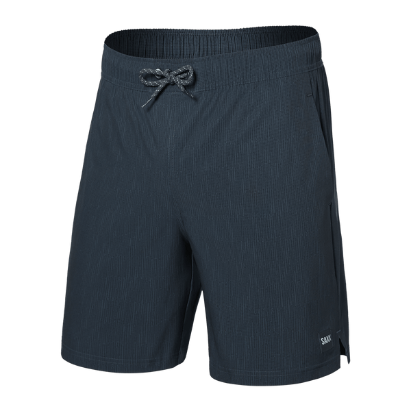 Front of Multi-Sport 2N1 Short Regular in Striation Slub- Black