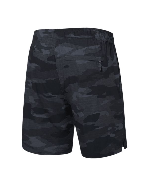 Back of Multi-Sport 2N1 Short Regular in Tranquil Camo- Black