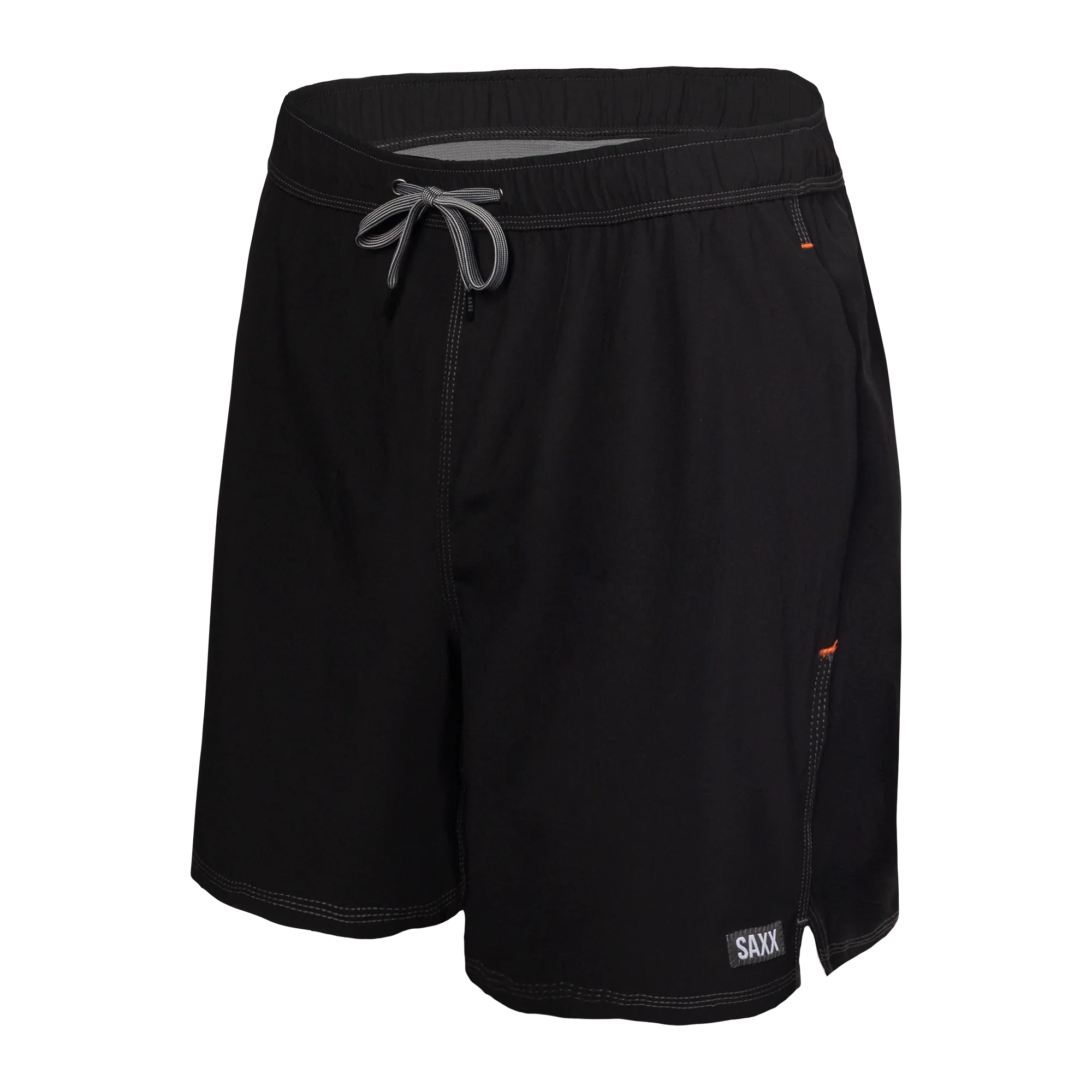 Front of Oh Buoy 2N1 Swim Short 7" in Black