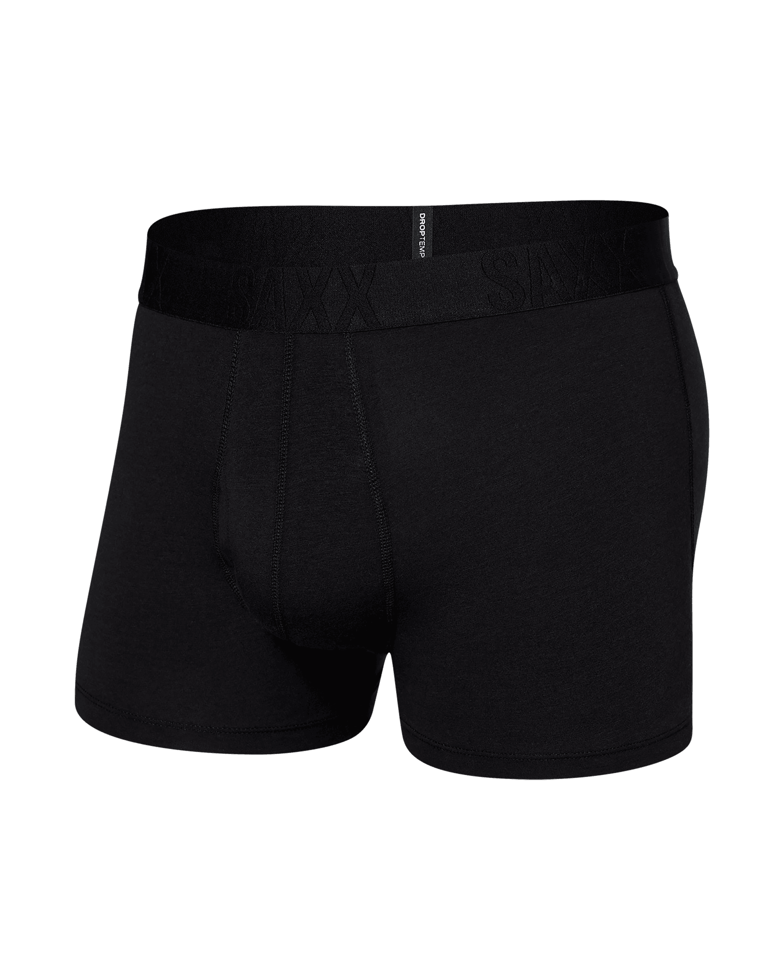 Front of DropTemp Cooling Cotton Trunk in Black