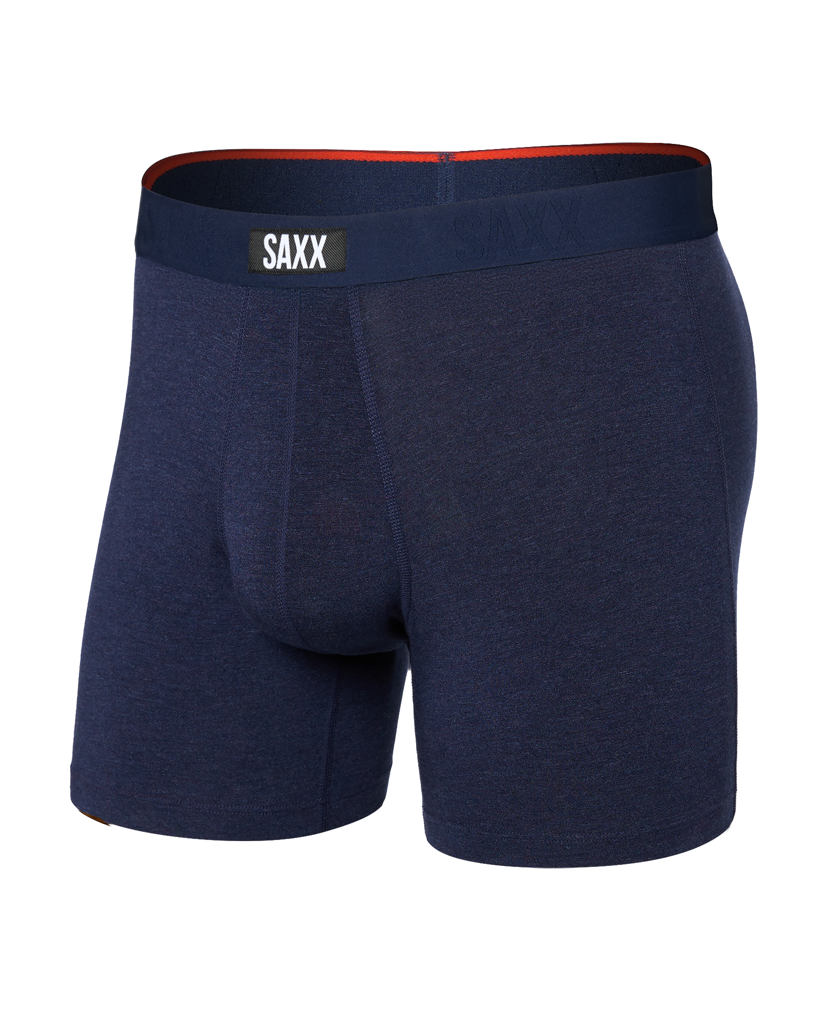 Front of Vibe Xtra Boxer Brief in Astro Blue Heather