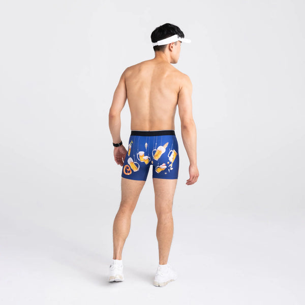 Breathable Retro Beer Pattern Boxer Graphic Shorts Men For Men