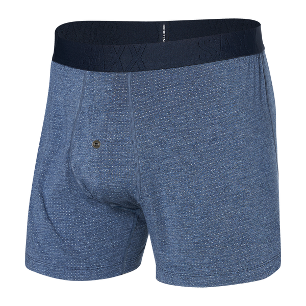 Saxx Underwear DropTemp Cooling Mesh Boxer Brief Fly, 5 Inseam - Mens