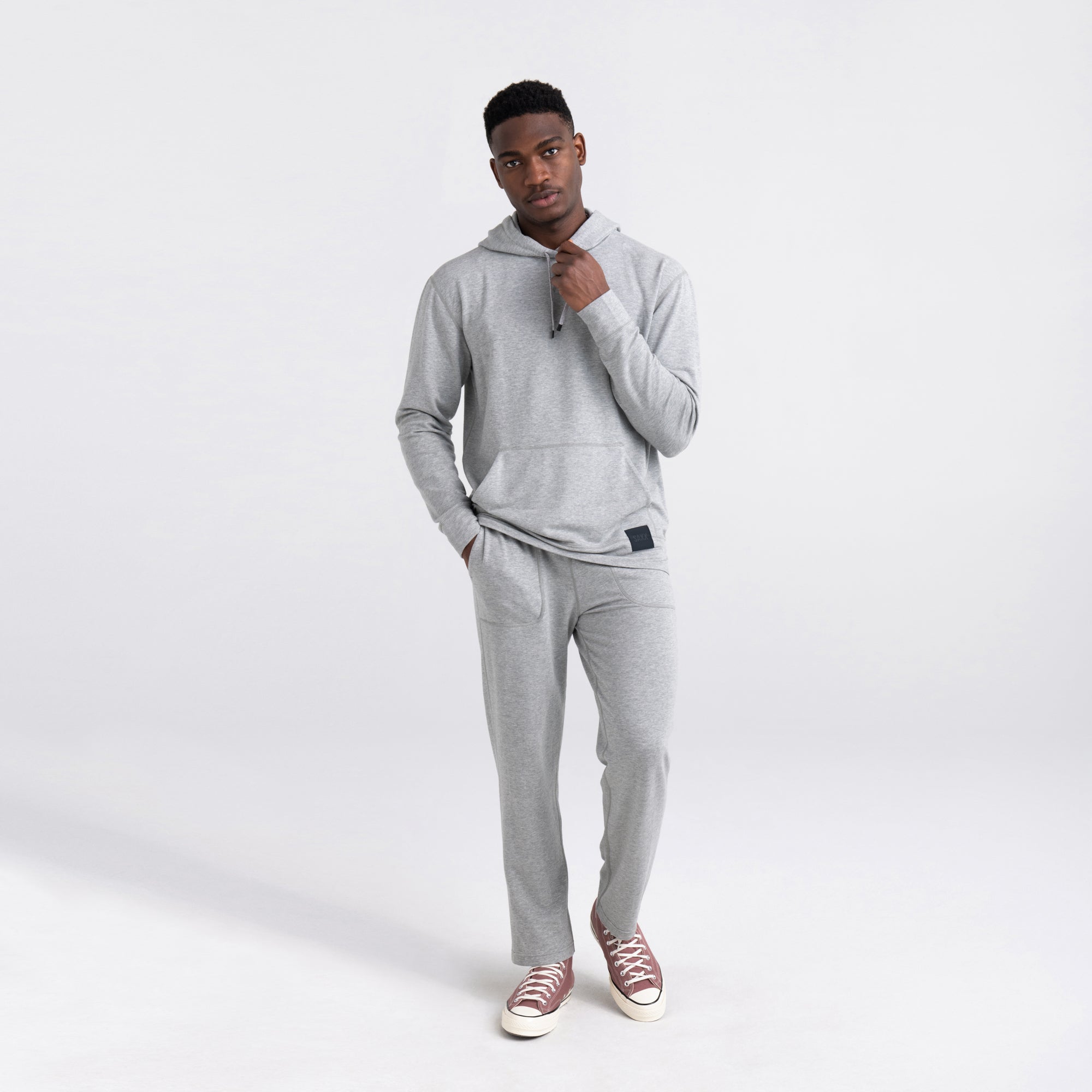 3Six Five Lounge Hoodie - Ash Grey Heather | – SAXX Underwear