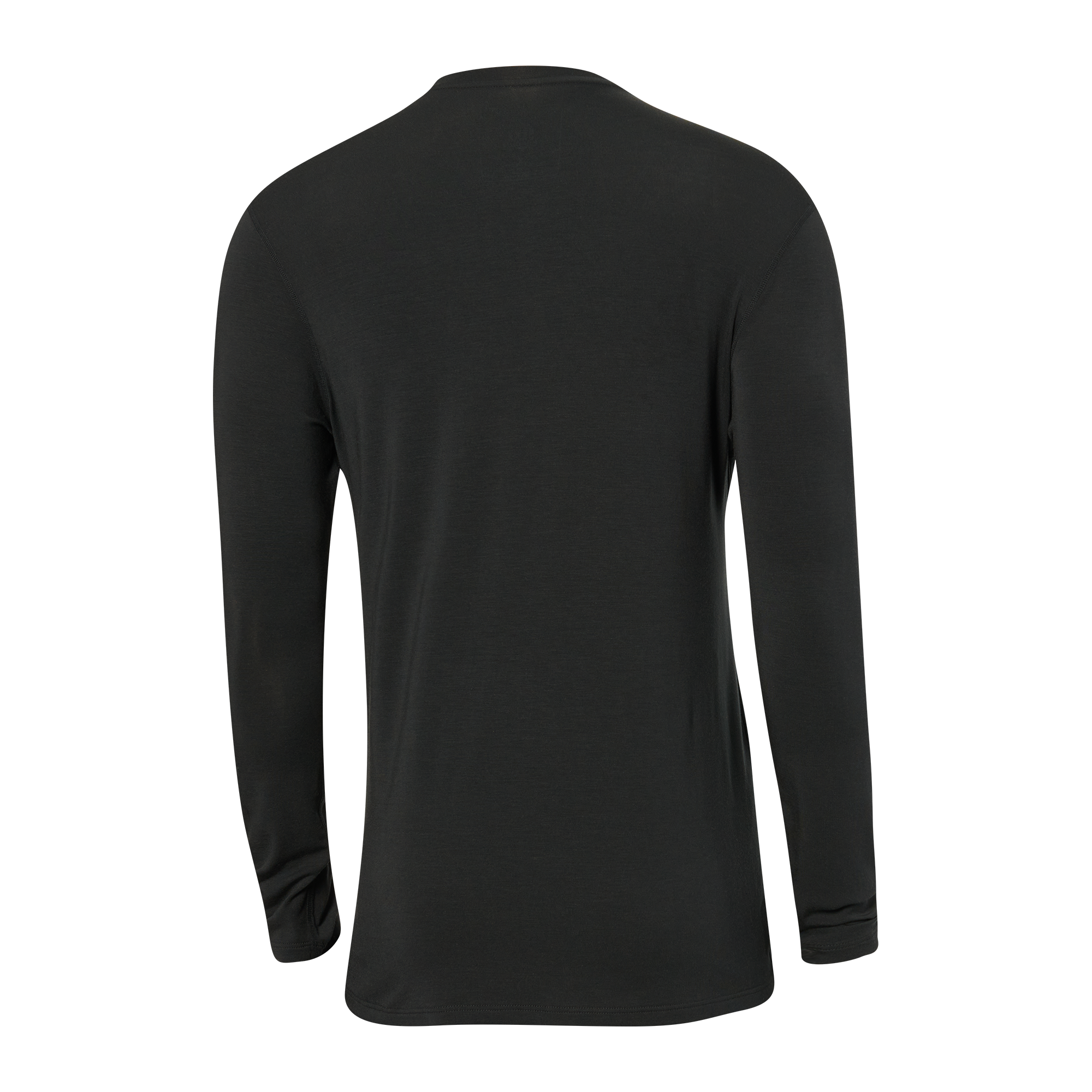 Back of Sleepwalker Long Sleeve Pocket Tee in Black