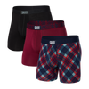 Vibe 3-Pack Boxer Brief - Olympia/Holiday Waistband/Black