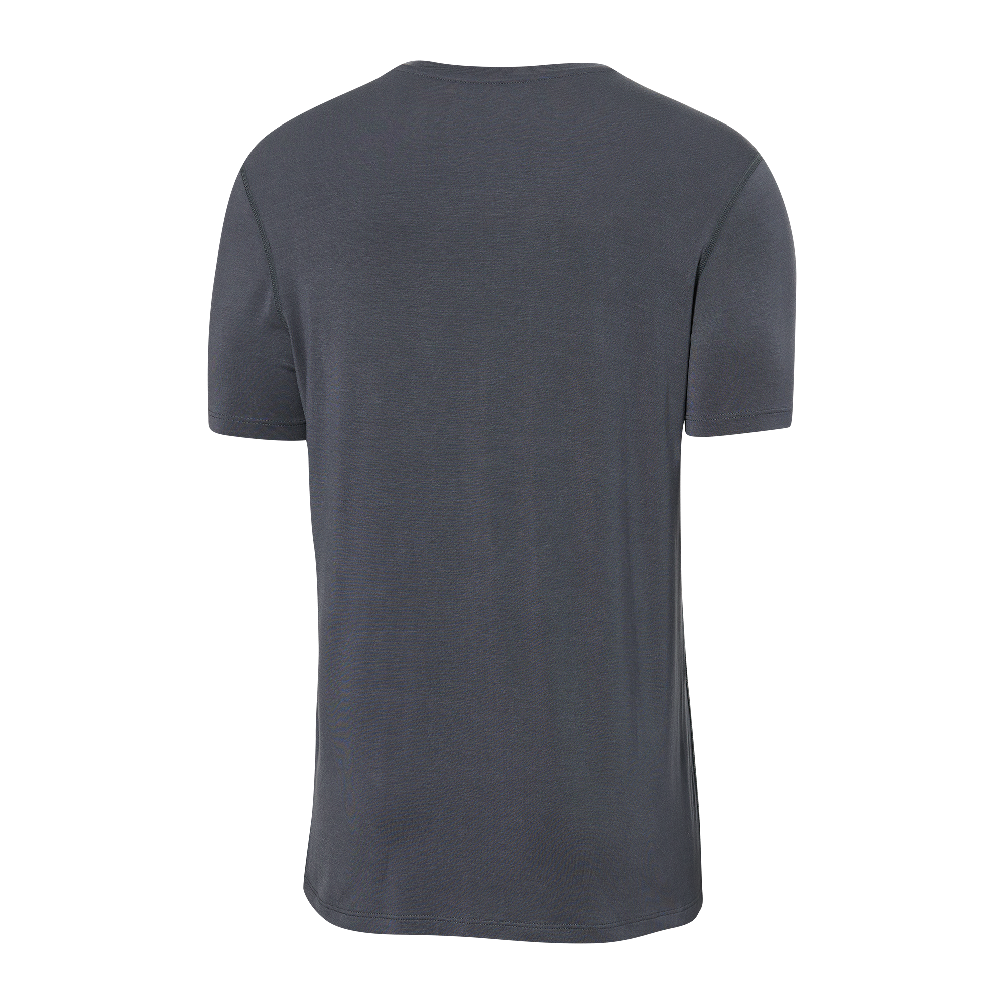 Back of Sleepwalker Short Sleeve Pocket Tee in India Ink/Dk Grey Heather