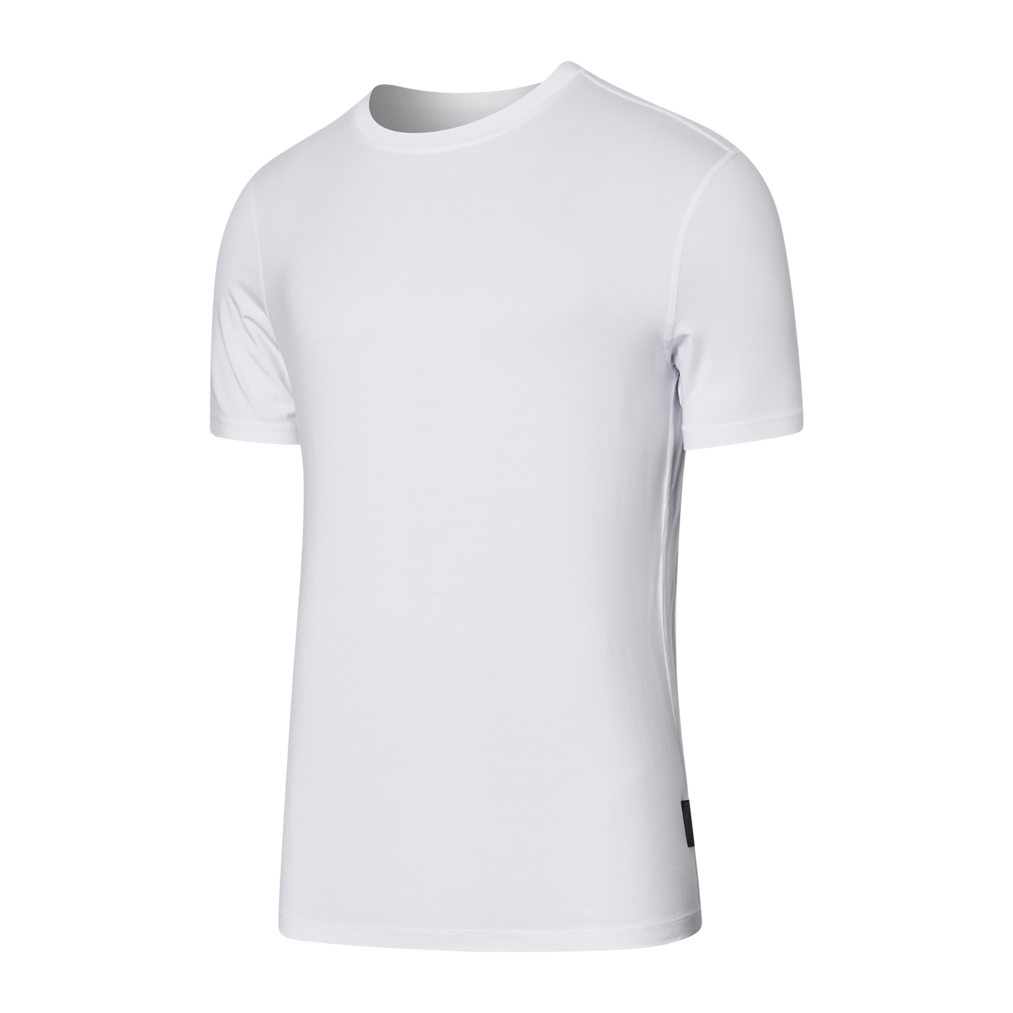 Front of 22nd Century Silk Short Sleeve Crew in White