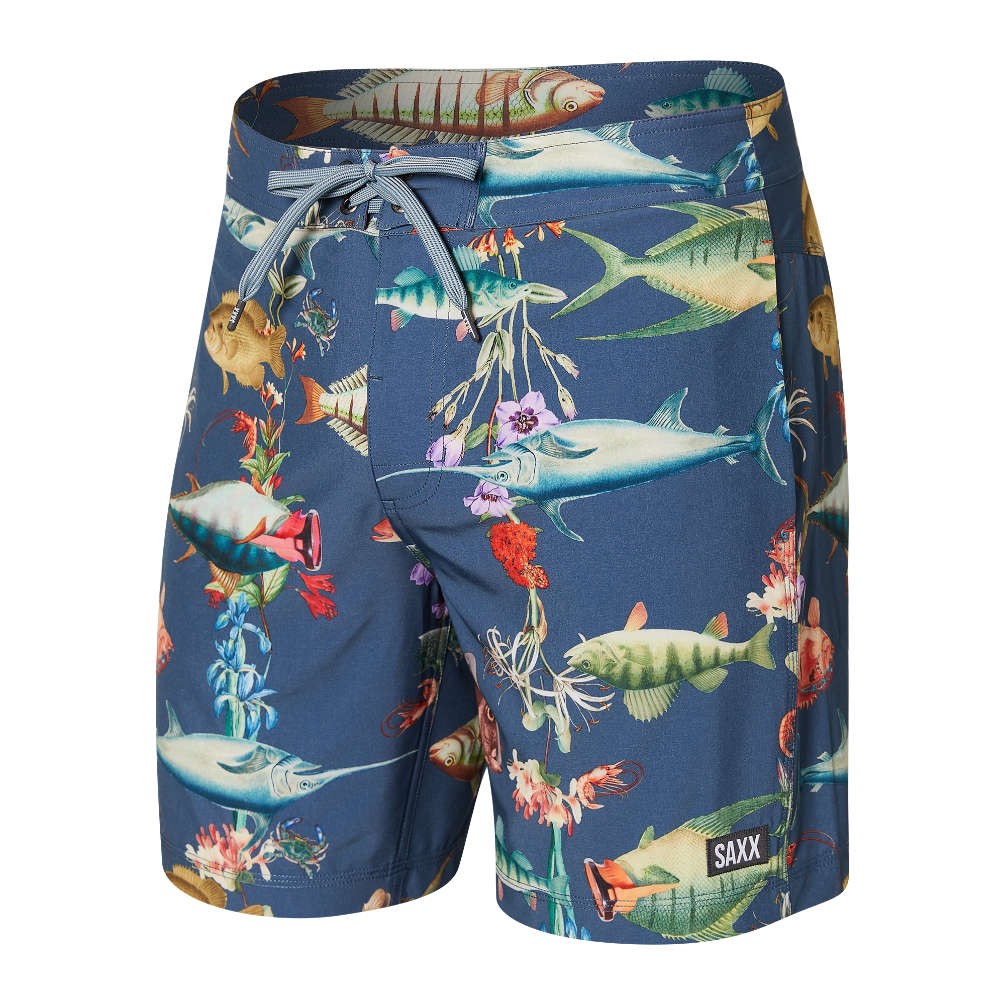 Front of Betawave 2N1 Swim Boardie 17" in Deep Dive- Twilight